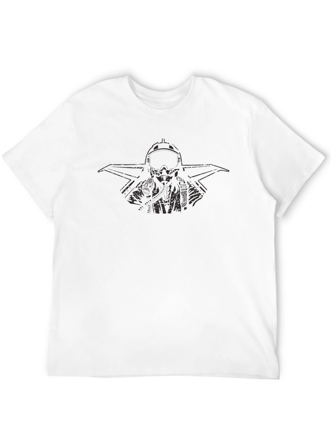 Pilot Graphic T-Shirt - Black Cotton Tee