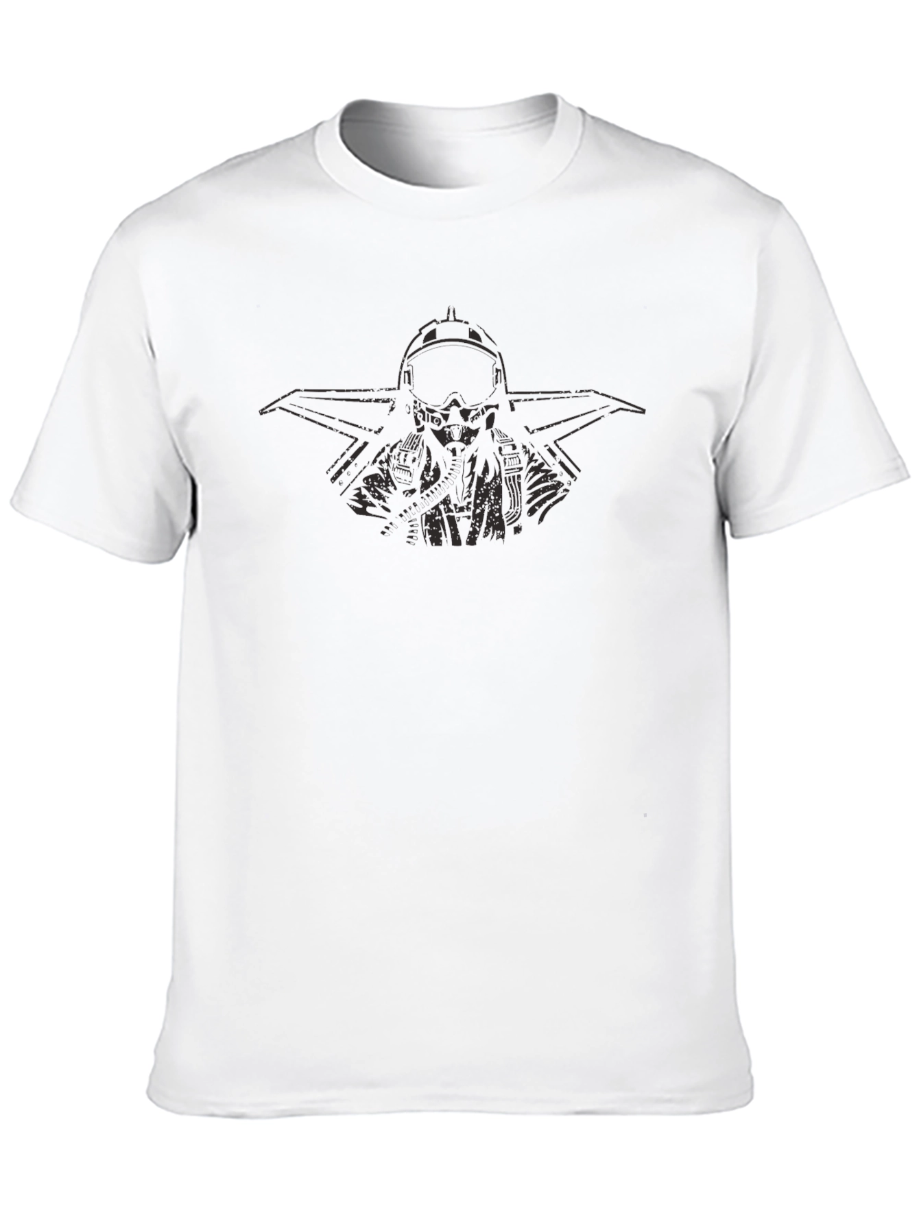 Pilot Graphic T-Shirt - Black Cotton Tee