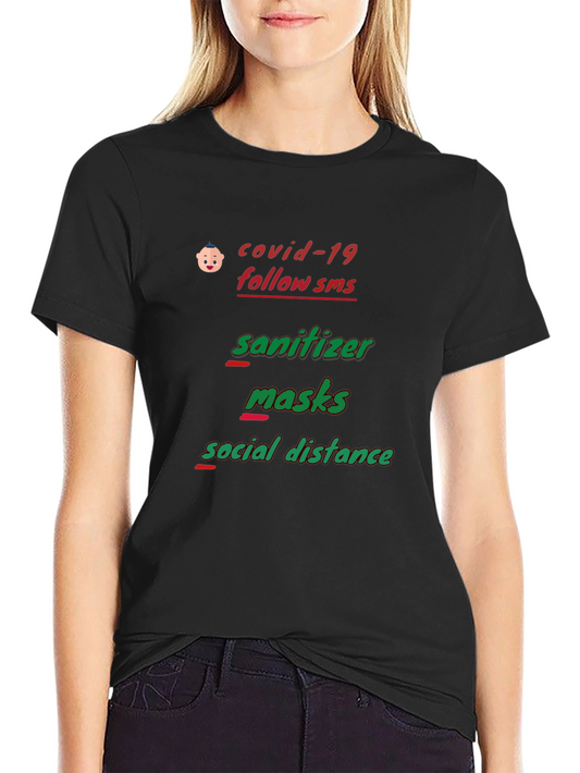 Covid-19 Safety Protocol Graphic T-Shirt