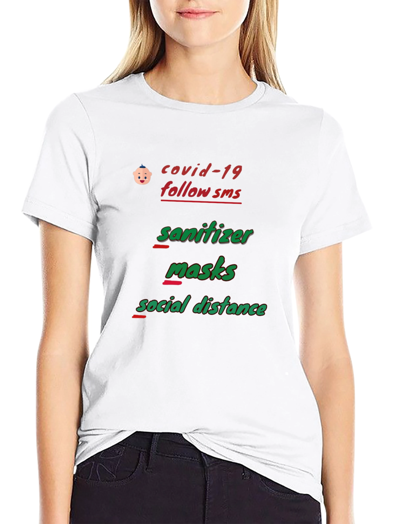 Covid-19 Safety Protocol Graphic T-Shirt