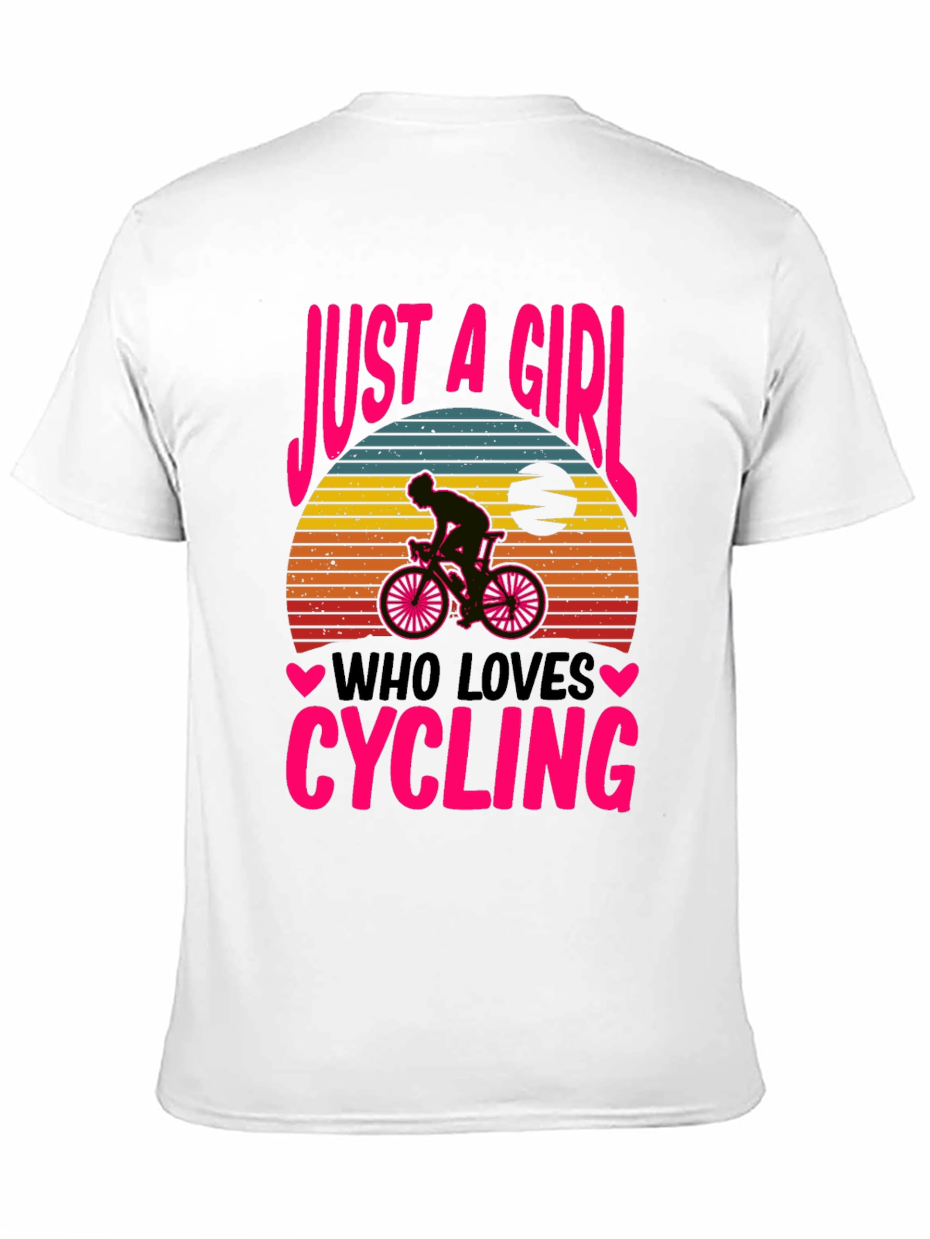 Just A Girl Who Loves Cycling Graphic T-Shirt