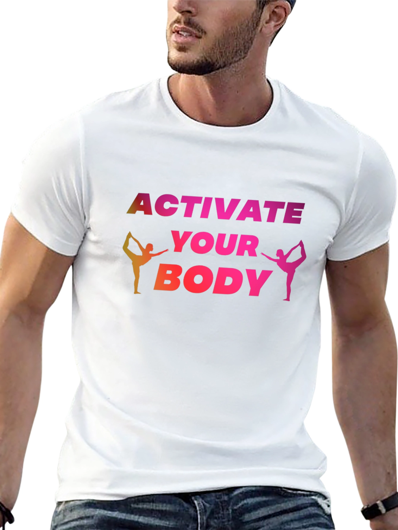 Activate Your Body Black T-Shirt Yoga Tee