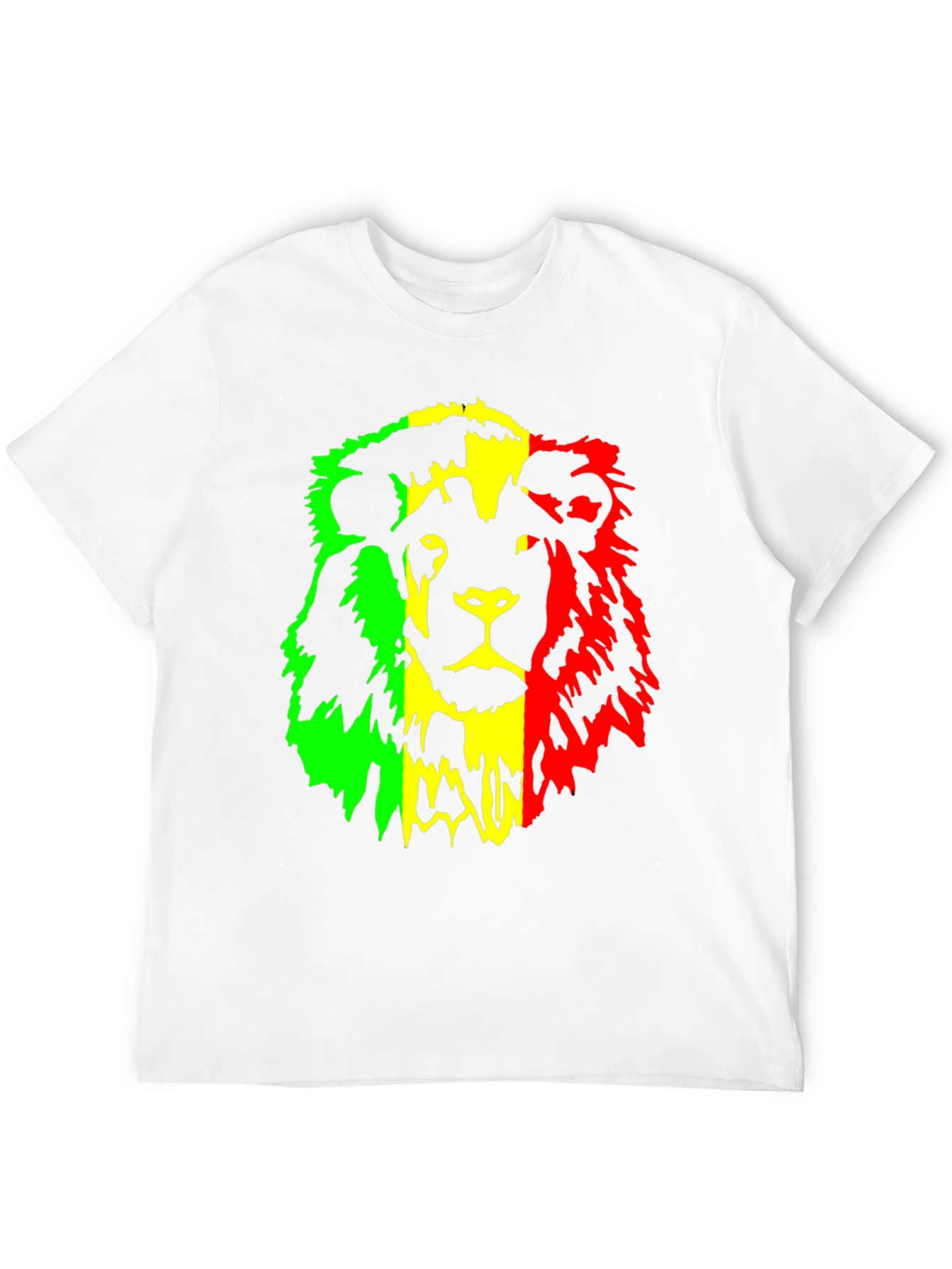 Rasta Lion Graphic Tee - Reggae Inspired Black T-Shirt