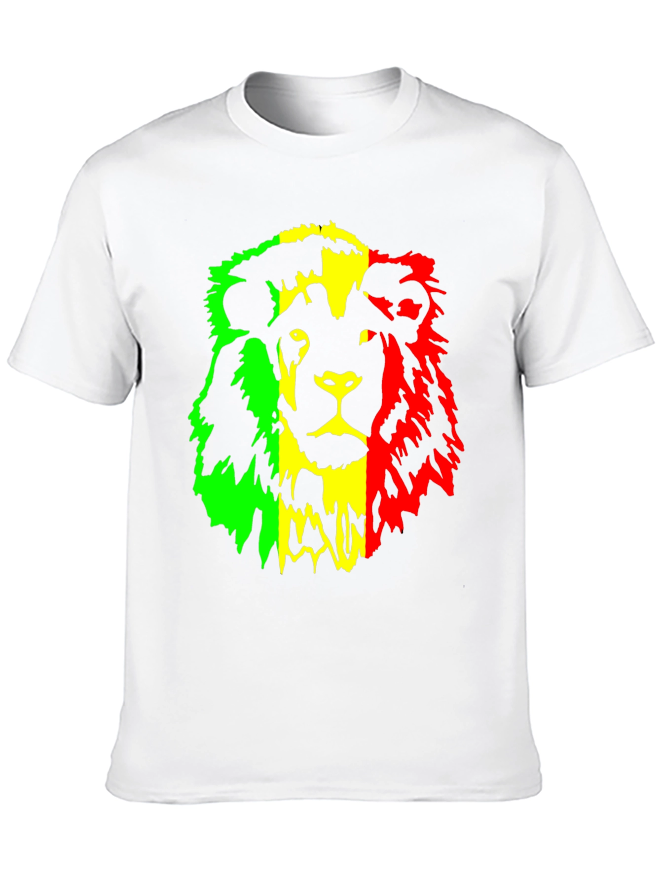 Rasta Lion Graphic Tee - Reggae Inspired Black T-Shirt