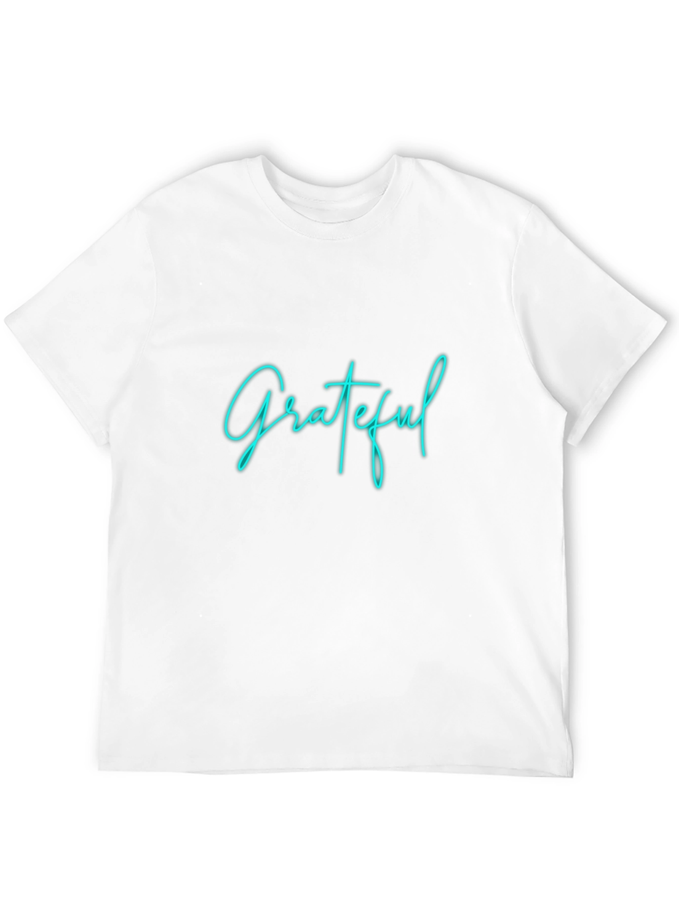 Grateful Graphic Tee - Black Crew Neck T-Shirt