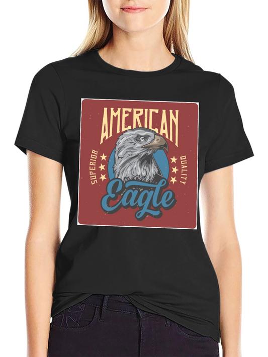 American Eagle Graphic Print Black T-Shirt