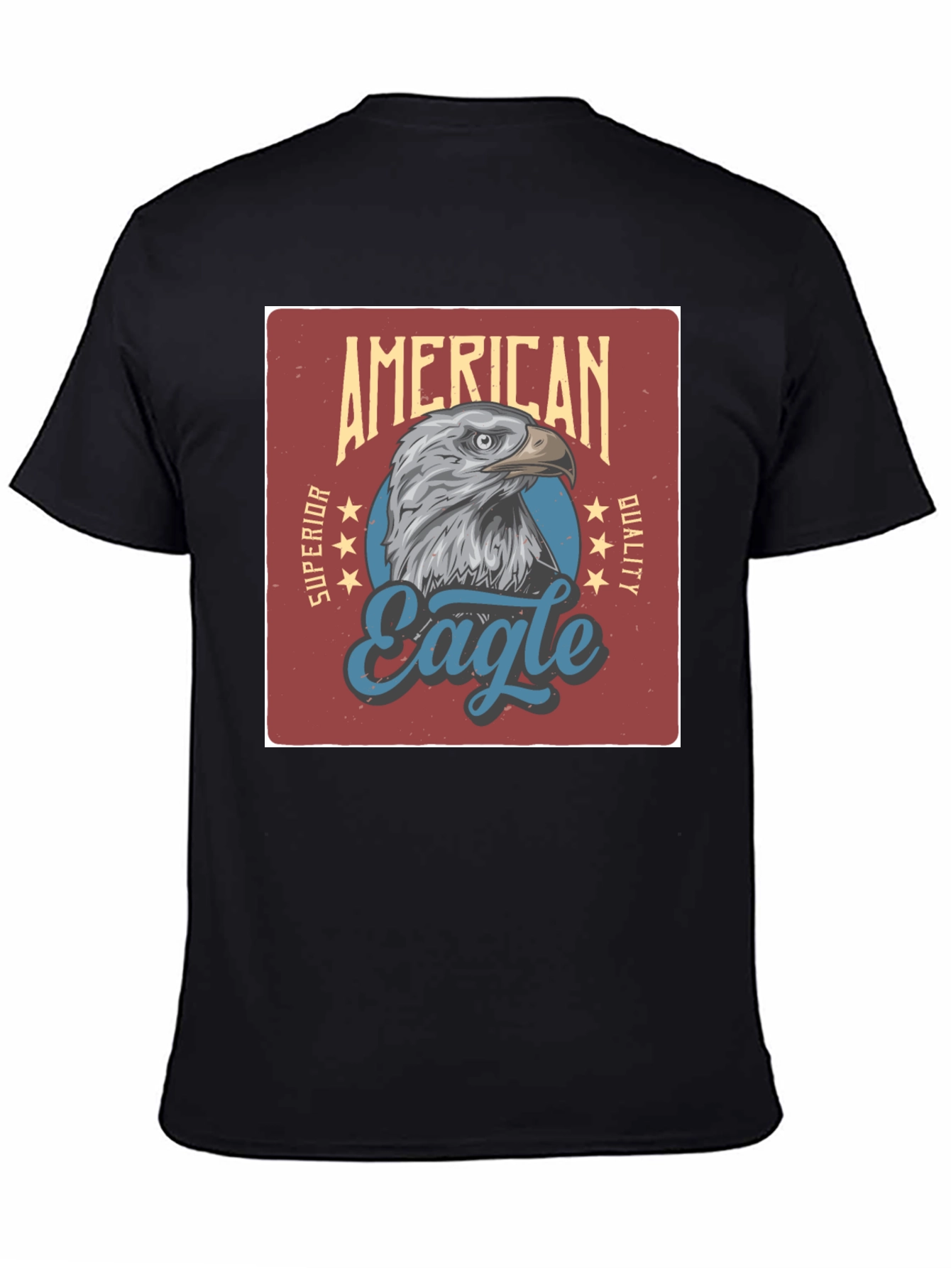 American Eagle Graphic Print Black T-Shirt