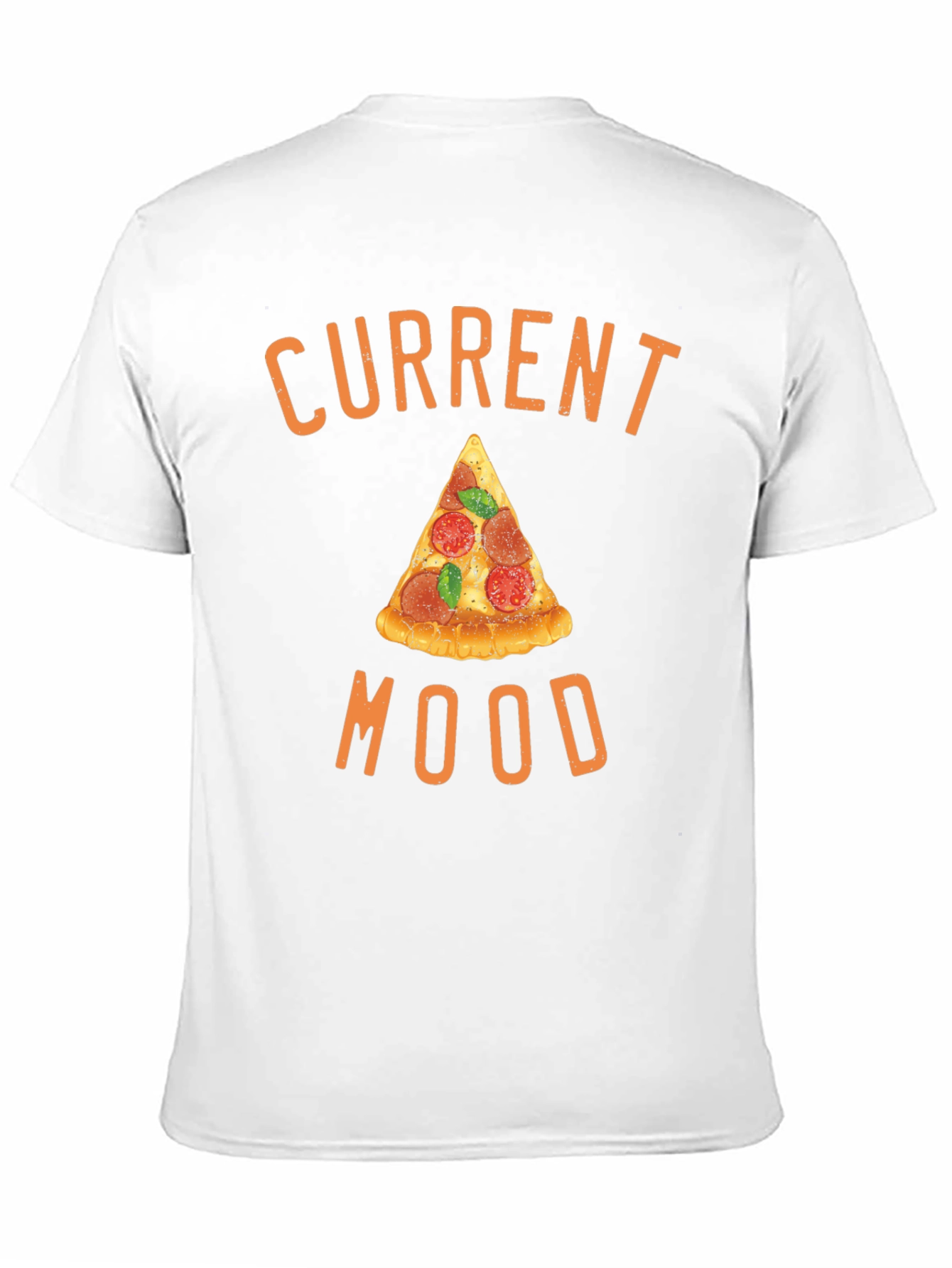 Pizza Mood Graphic Tee - Unisex Black T-Shirt