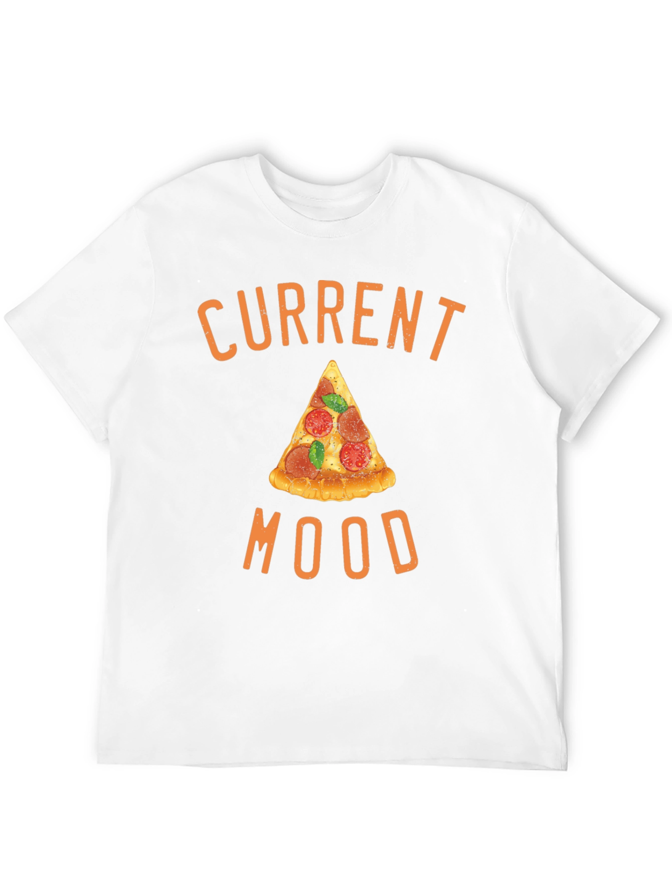 Pizza Mood Graphic Tee - Unisex Black T-Shirt