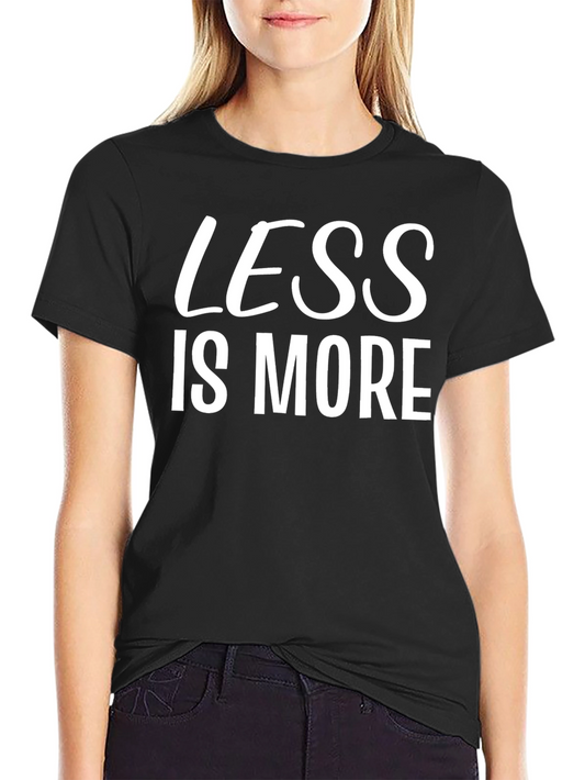Less is More Graphic Tee - Stylish Black T-Shirt