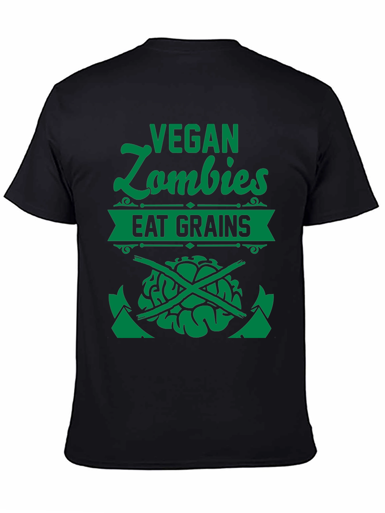 Vegan Zombie Eat Grains Graphic Tee