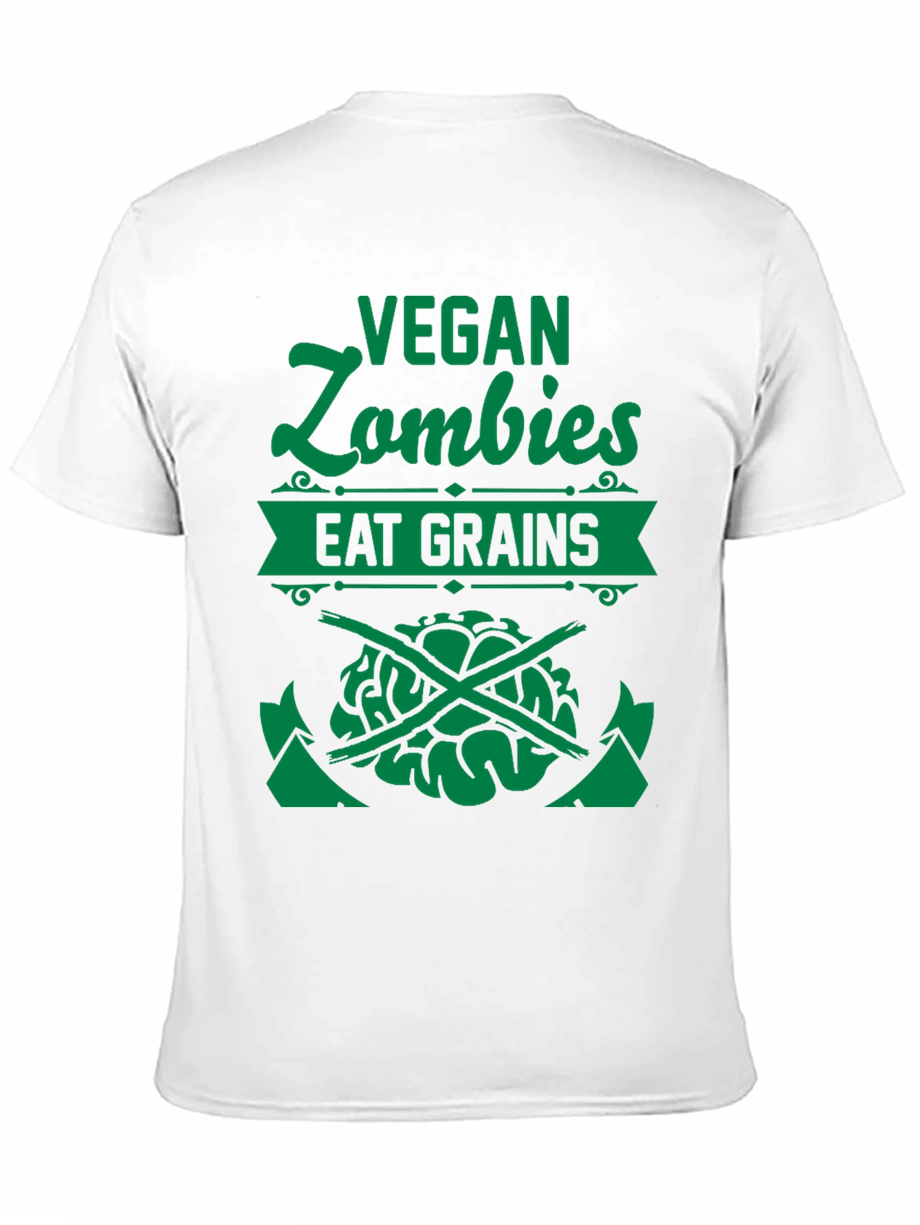 Vegan Zombie Eat Grains Graphic Tee