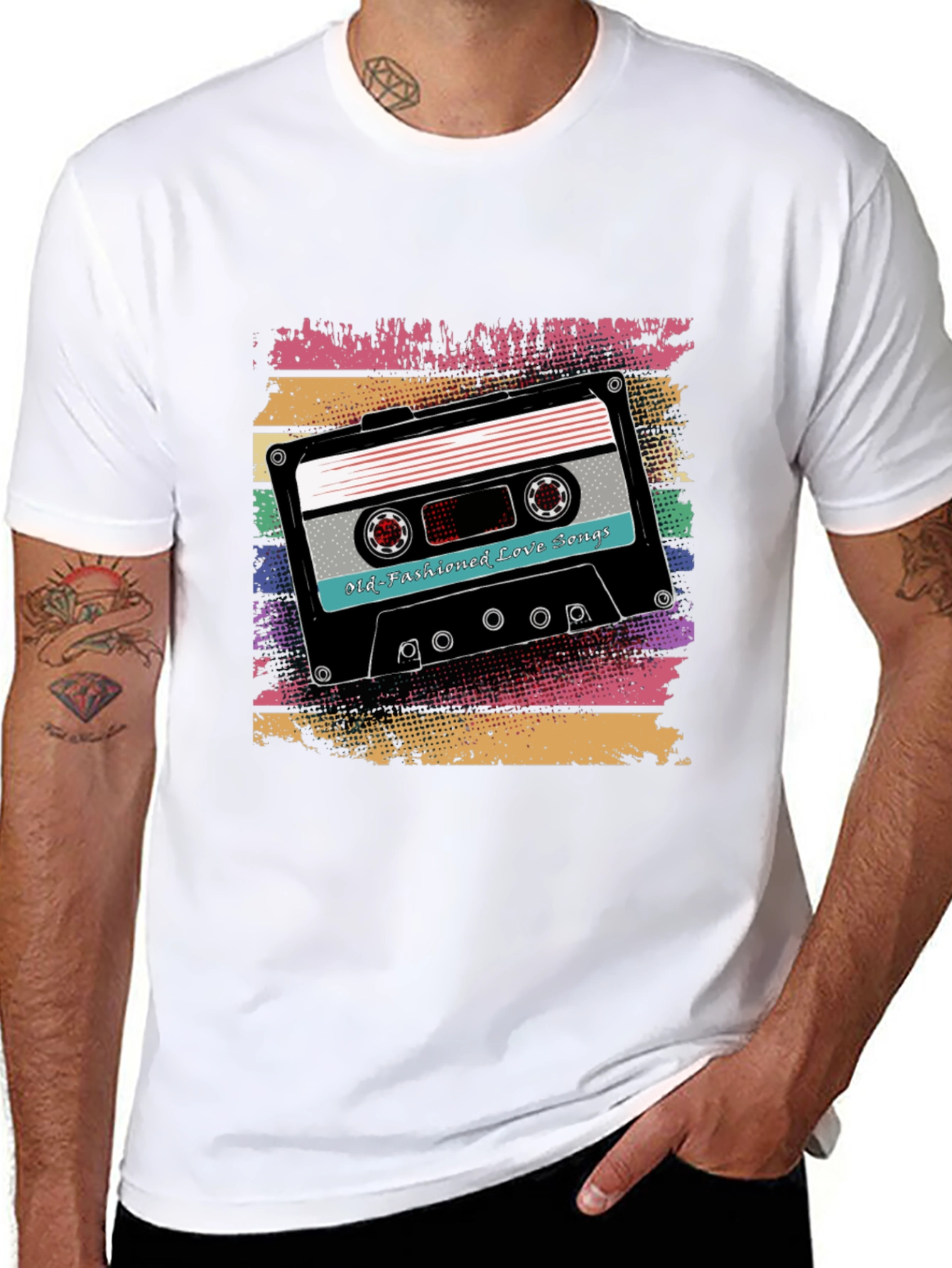 Retro Mixtape T-Shirt - Old Fashioned Love Songs