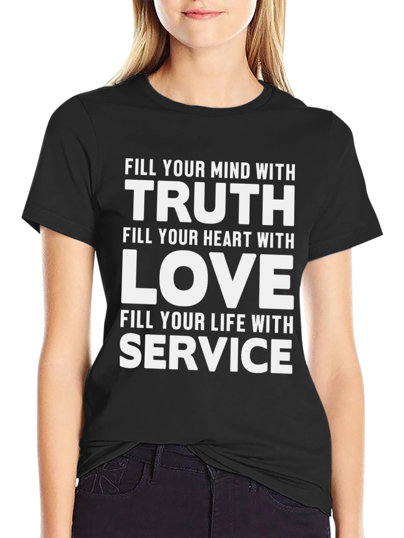 Truth Love Service Graphic Tee