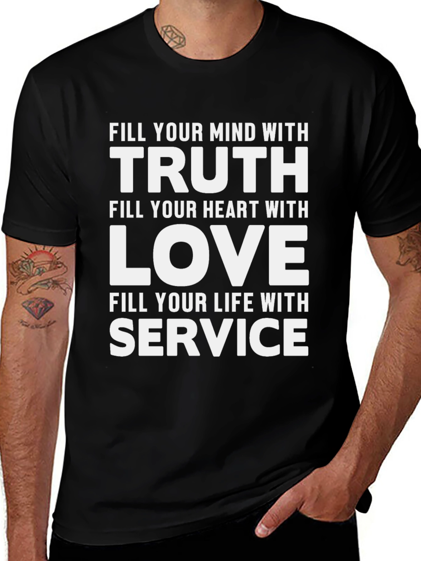 Truth Love Service Graphic Tee