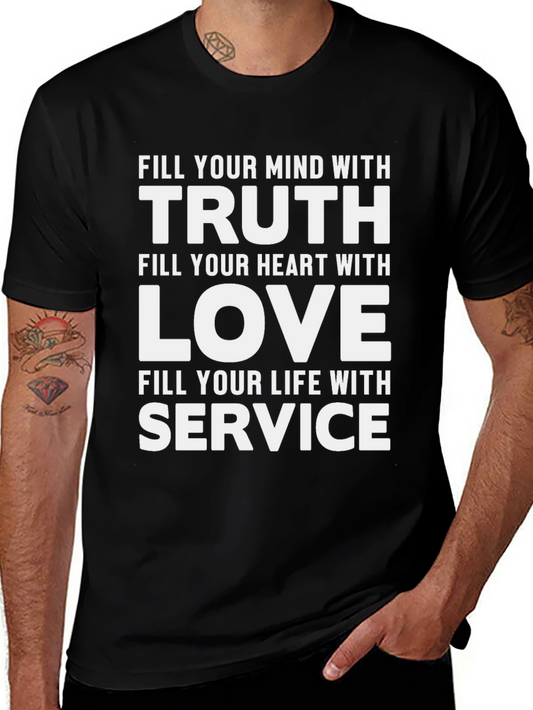 Truth Love Service Graphic Tee