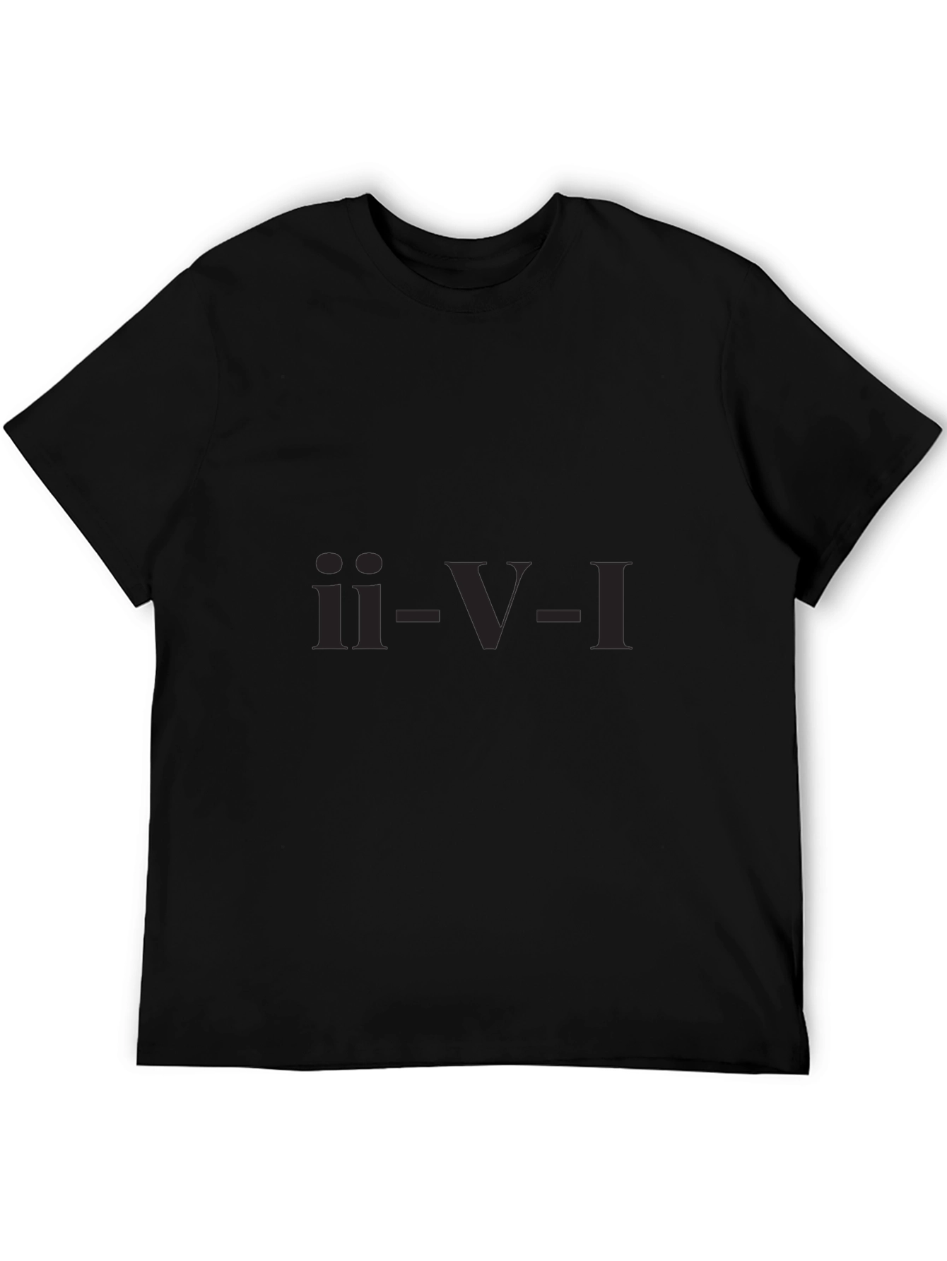 ii-V-I Chord Progression Black T-Shirt