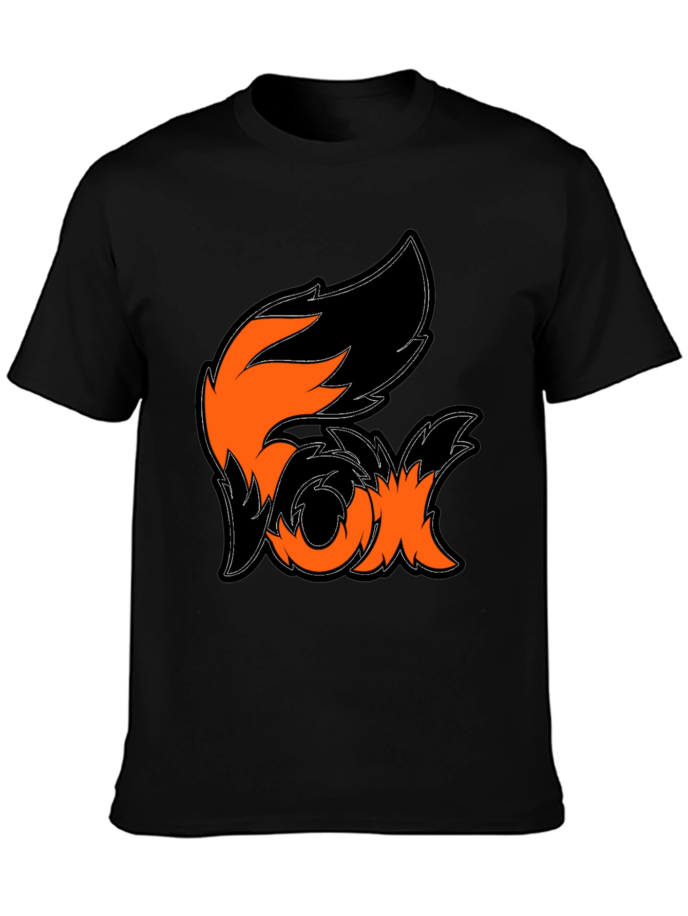 Fox Graphic Black T-Shirt - Stylish Animal Design Tee