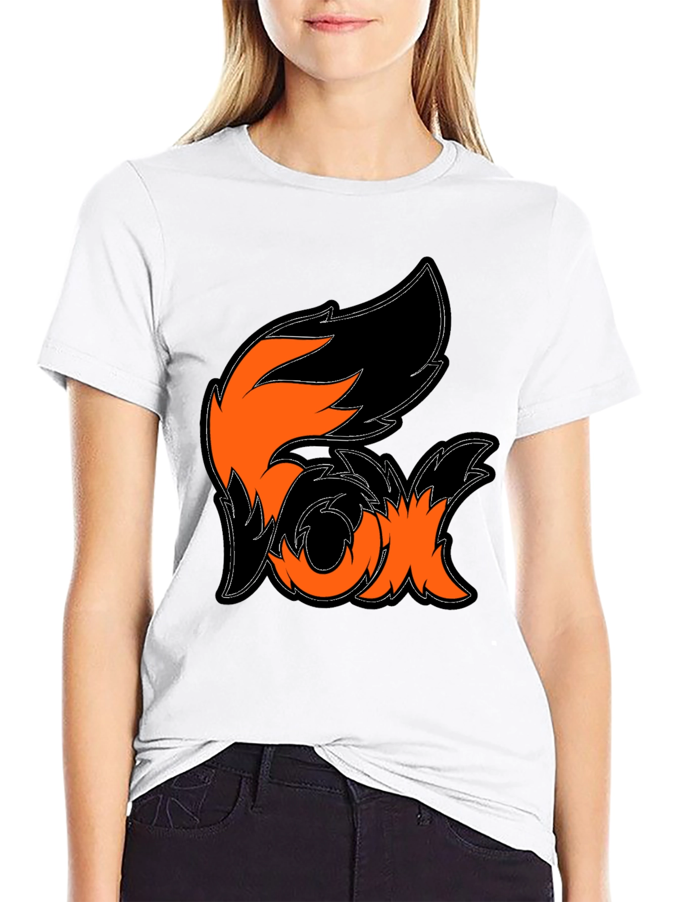 Fox Graphic Black T-Shirt - Stylish Animal Design Tee