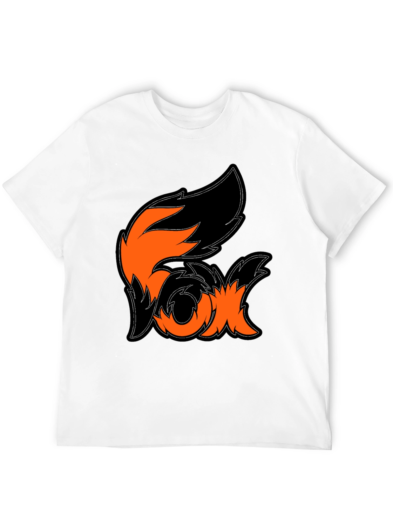 Fox Graphic Black T-Shirt - Stylish Animal Design Tee