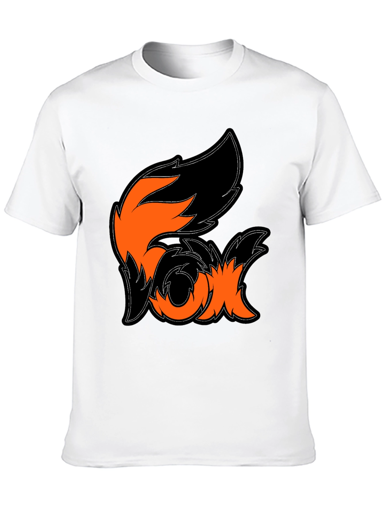 Fox Graphic Black T-Shirt - Stylish Animal Design Tee