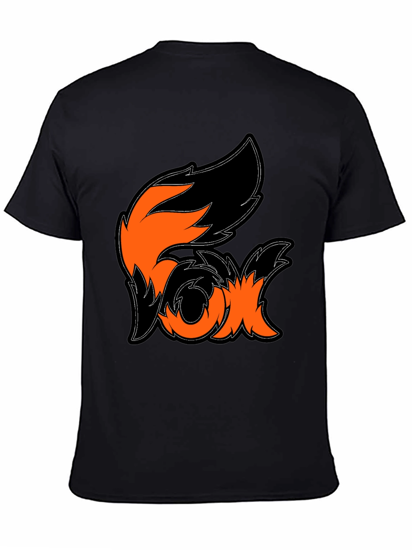 Fox Graphic Black T-Shirt - Stylish Animal Design Tee