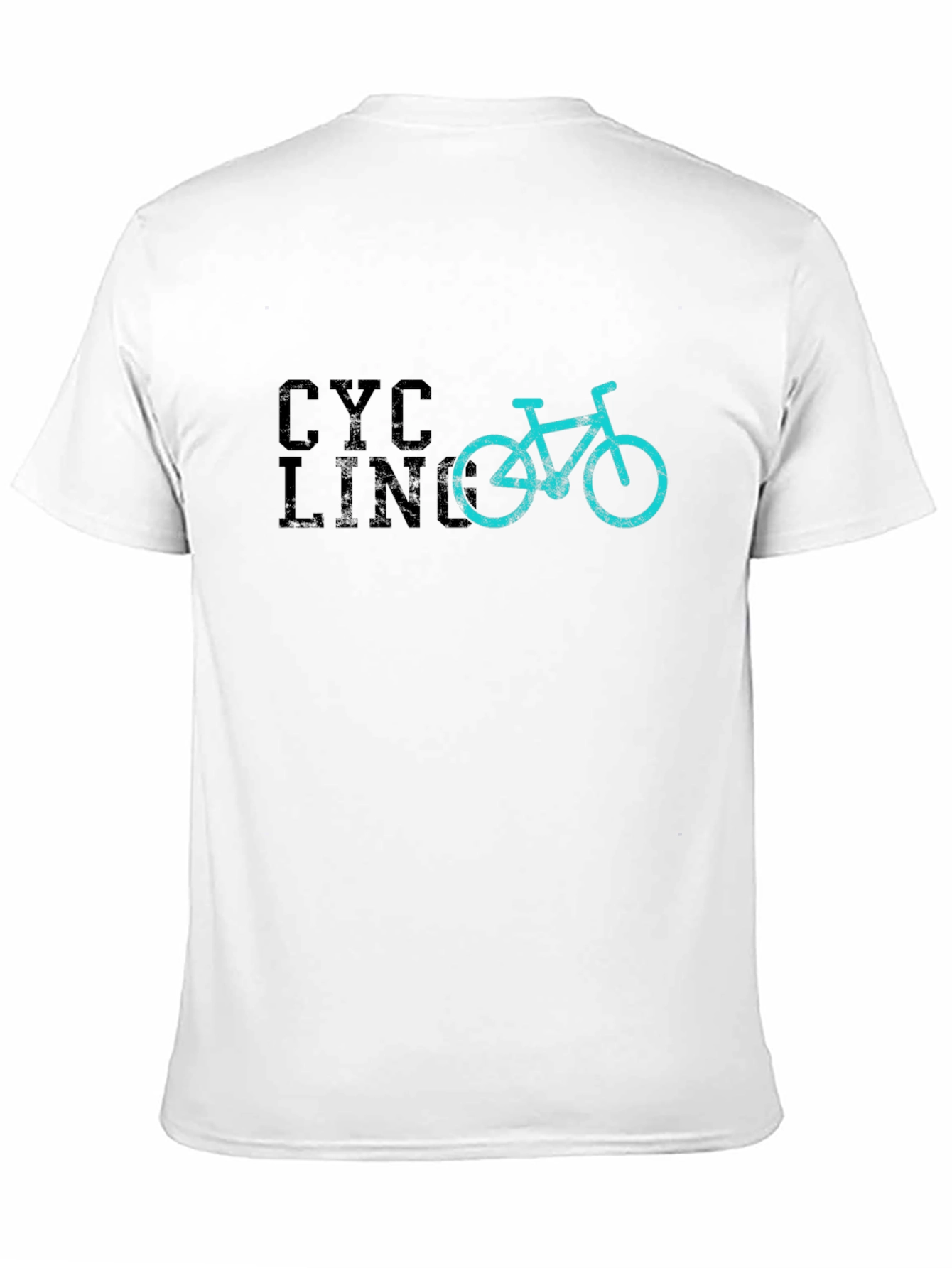 Cycling Graphic Tee - Black