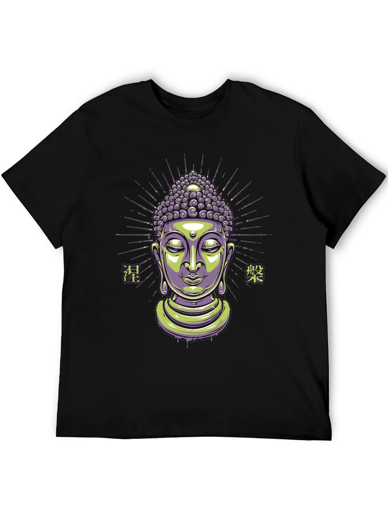 Buddha Graphic Print Black T-Shirt