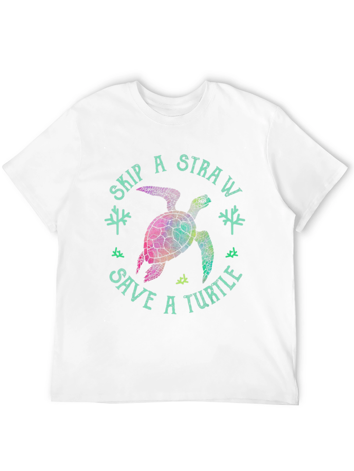 Skip a Straw Save a Turtle T-Shirt