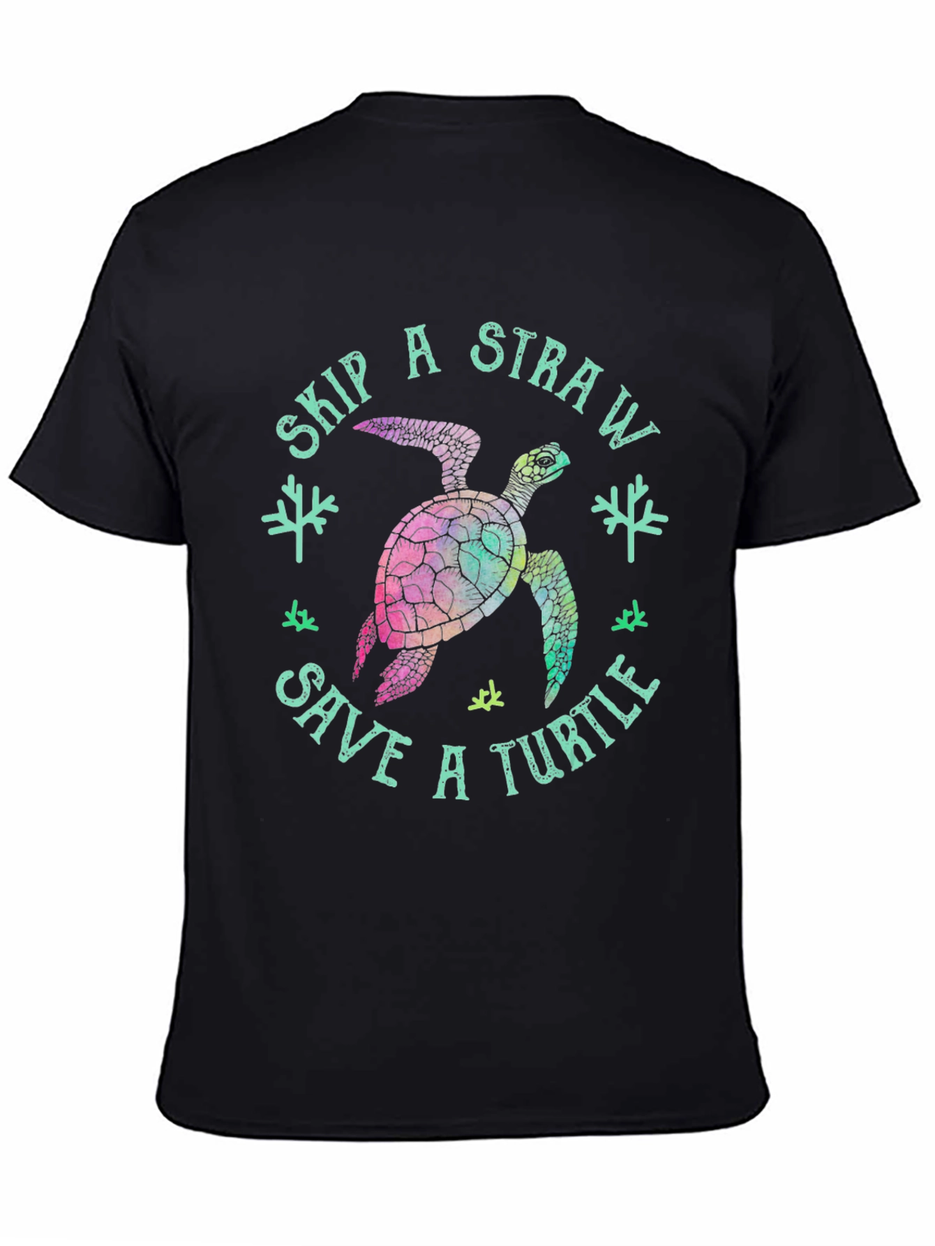 Skip a Straw Save a Turtle T-Shirt