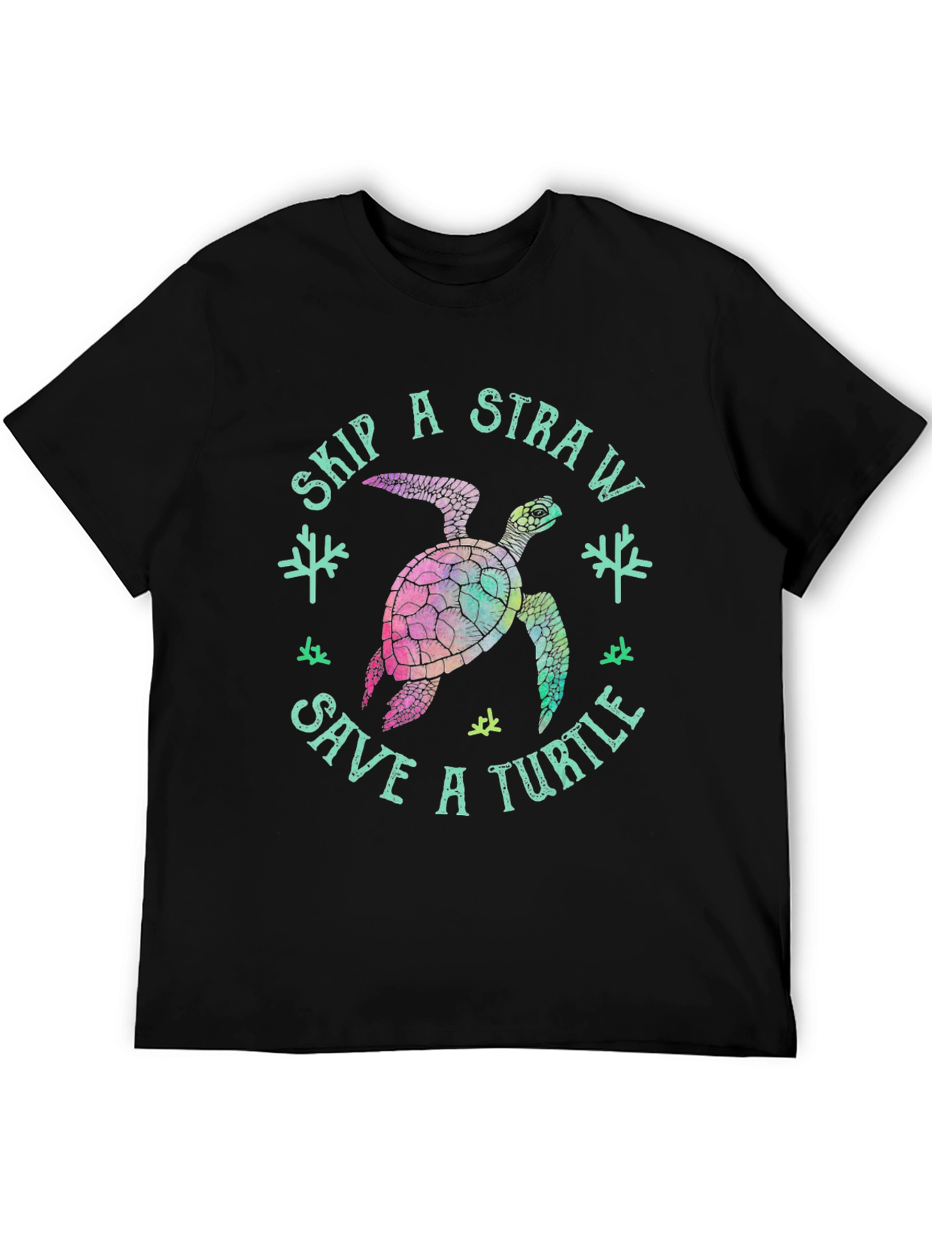 Skip a Straw Save a Turtle T-Shirt