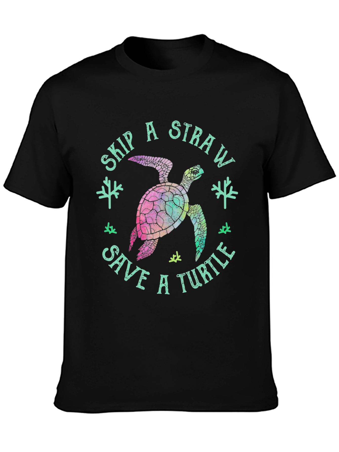 Skip a Straw Save a Turtle T-Shirt