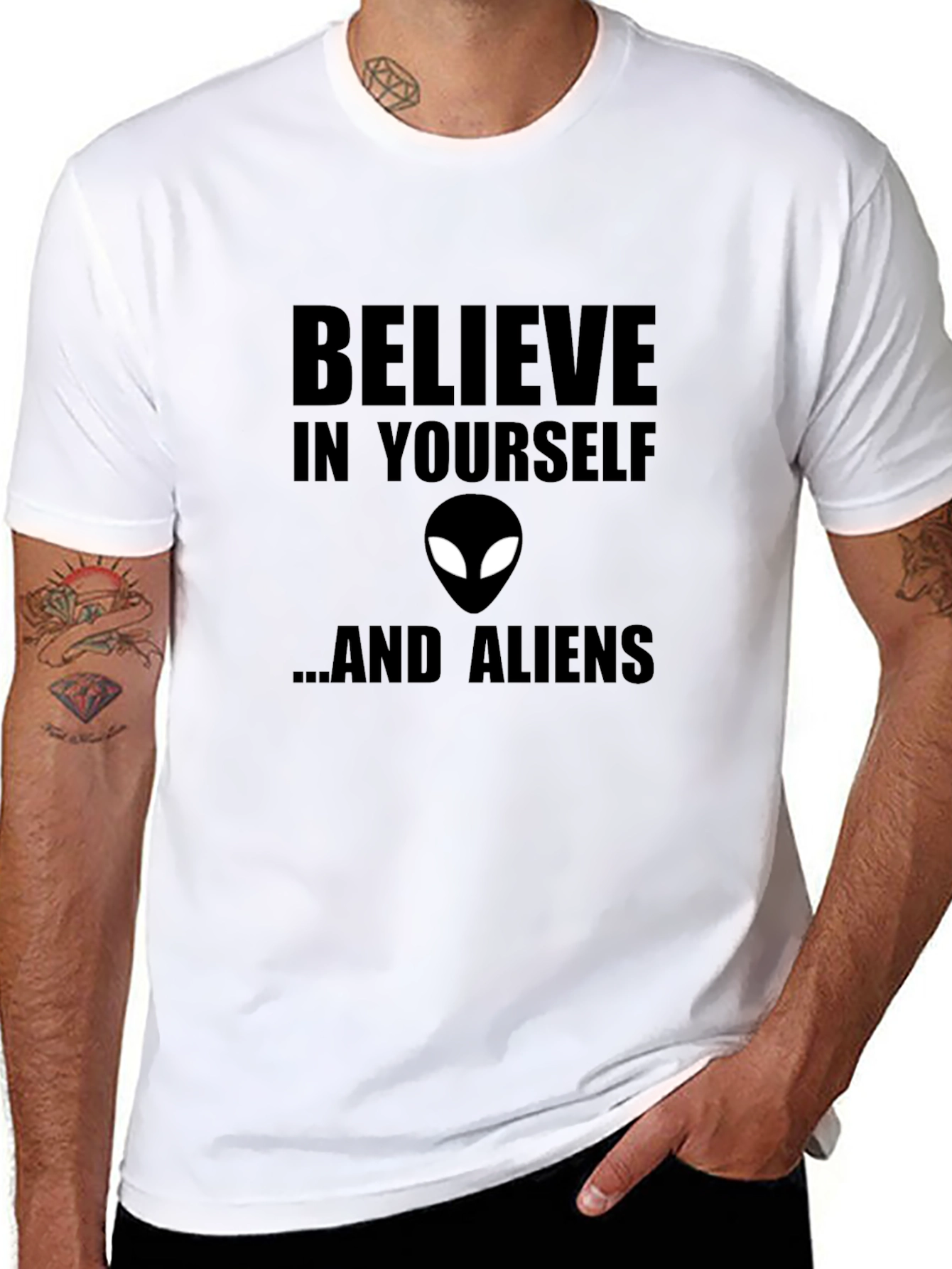 Believe in Yourself and Aliens T-Shirt