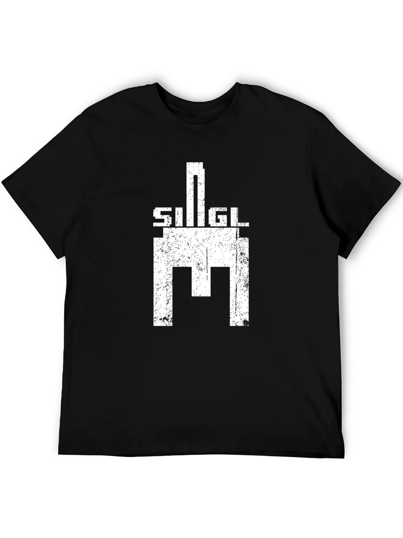 Sigil Graphic Black T-Shirt - Distressed Print