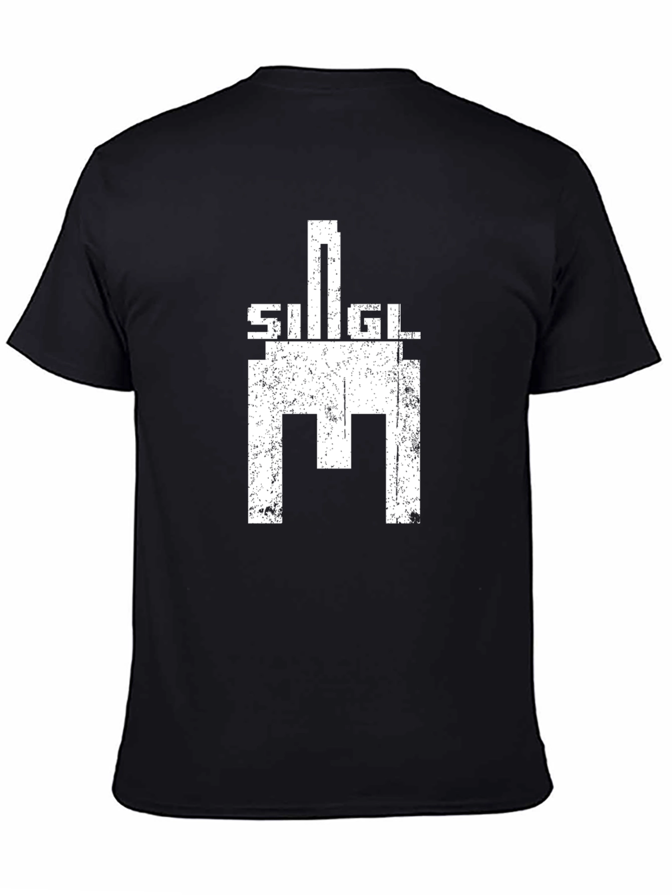 Sigil Graphic Black T-Shirt - Distressed Print