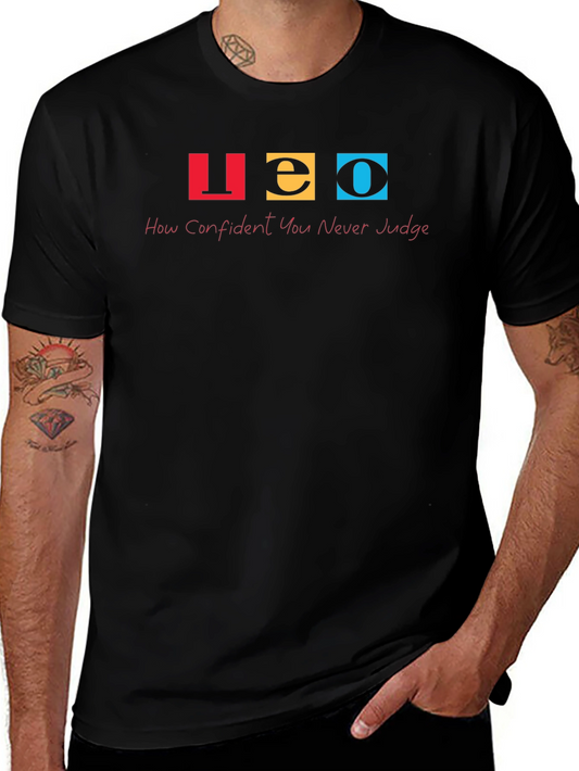 LEO Graphic T-Shirt - Confident Never Judge