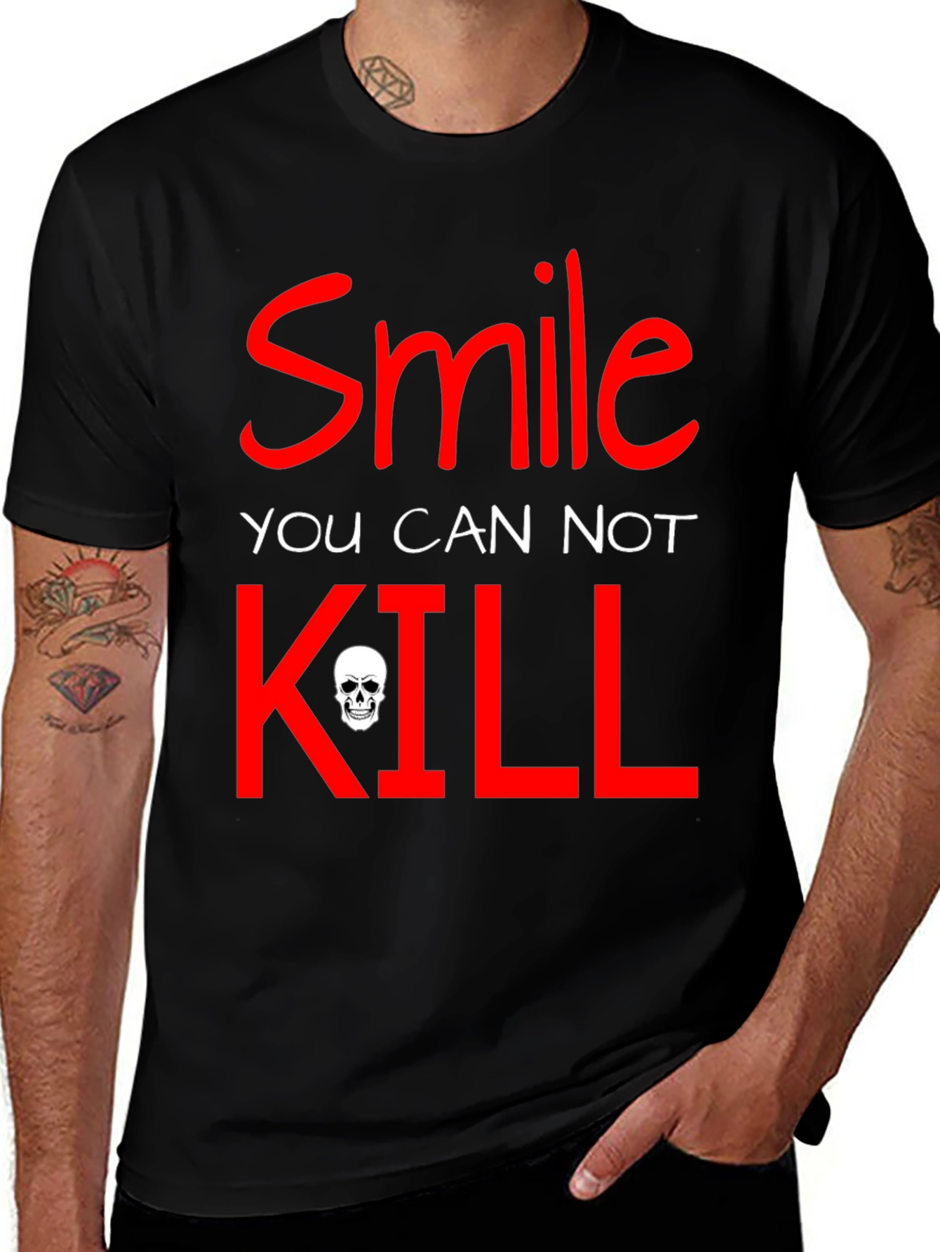Smile You Cannot Kill Graphic T-Shirt