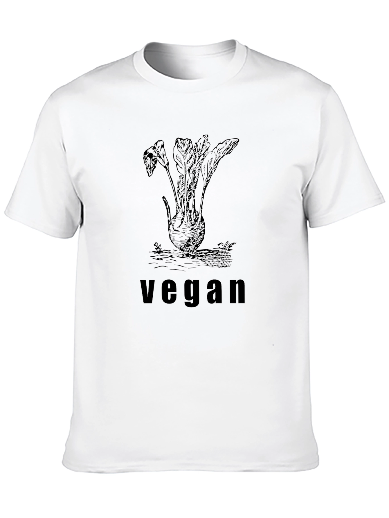 Vegan Graphic Tee - Black T-Shirt