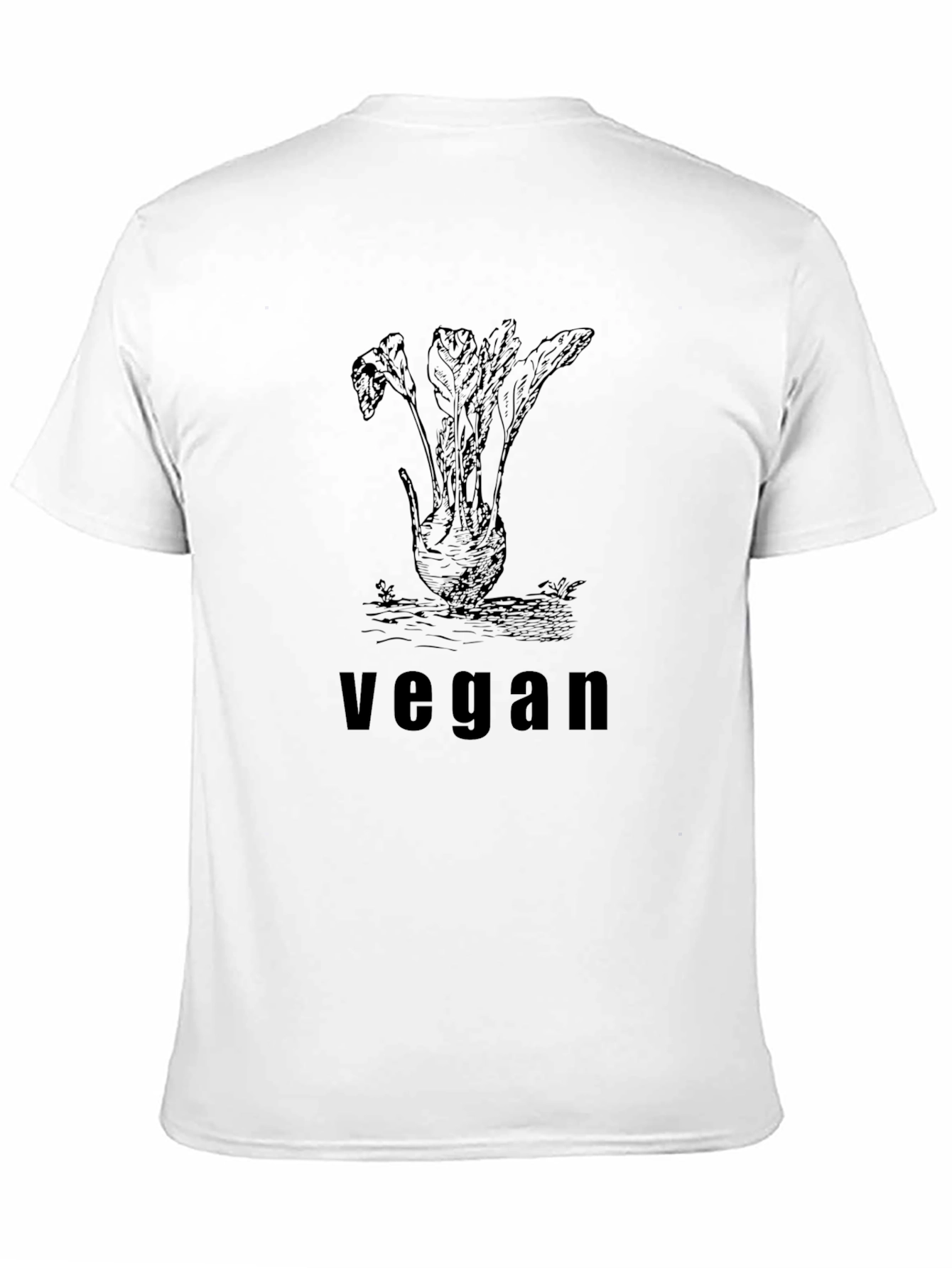 Vegan Graphic Tee - Black T-Shirt