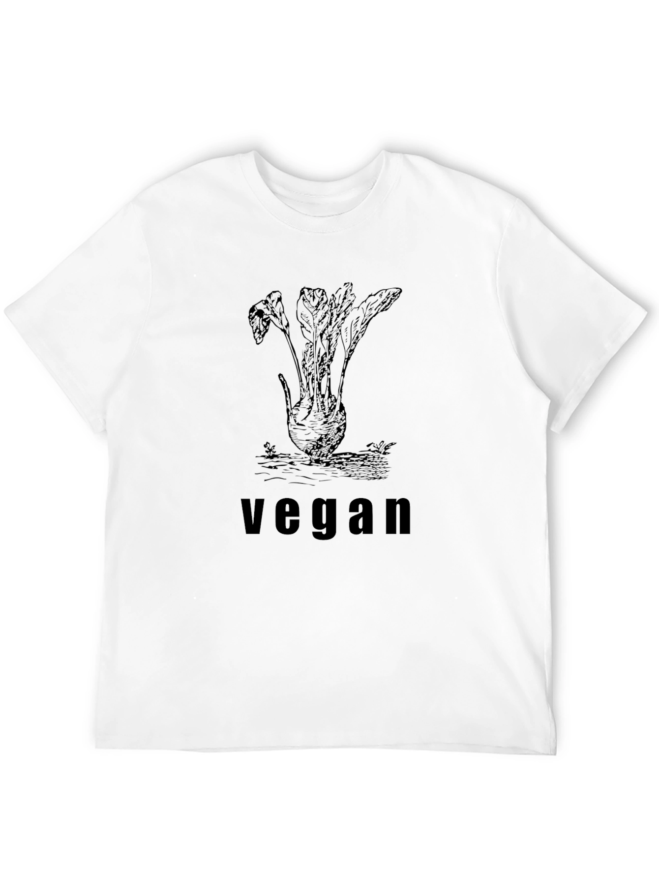 Vegan Graphic Tee - Black T-Shirt
