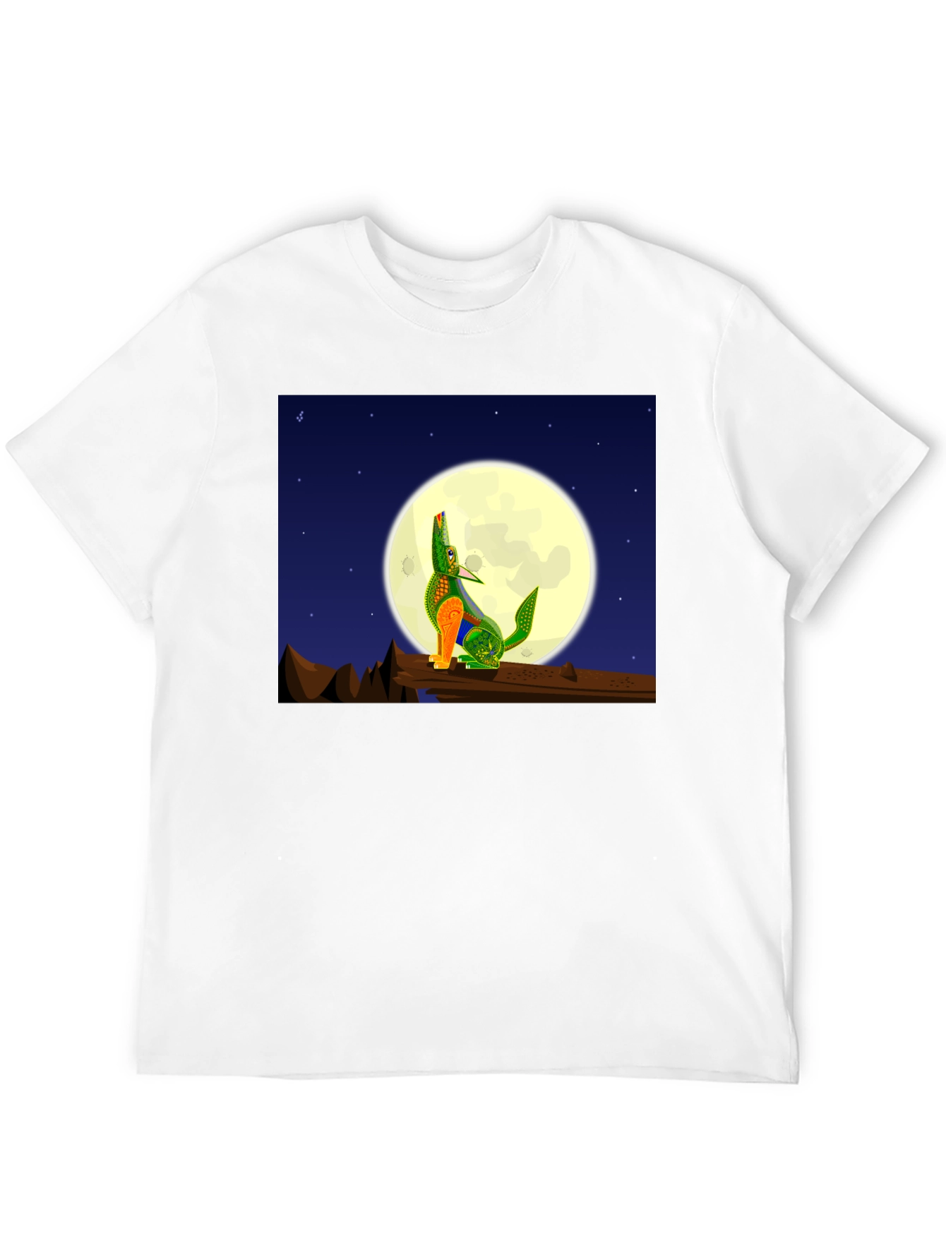 Howling Wolf Moon Graphic Tee - Black