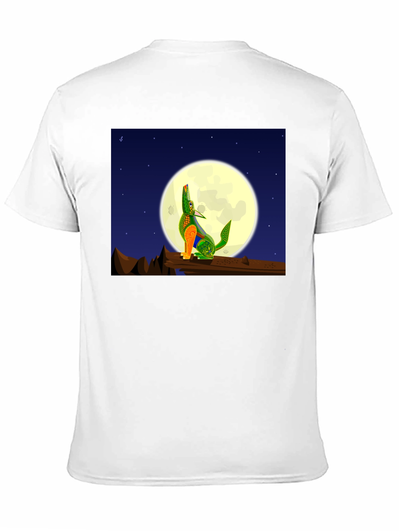 Howling Wolf Moon Graphic Tee - Black