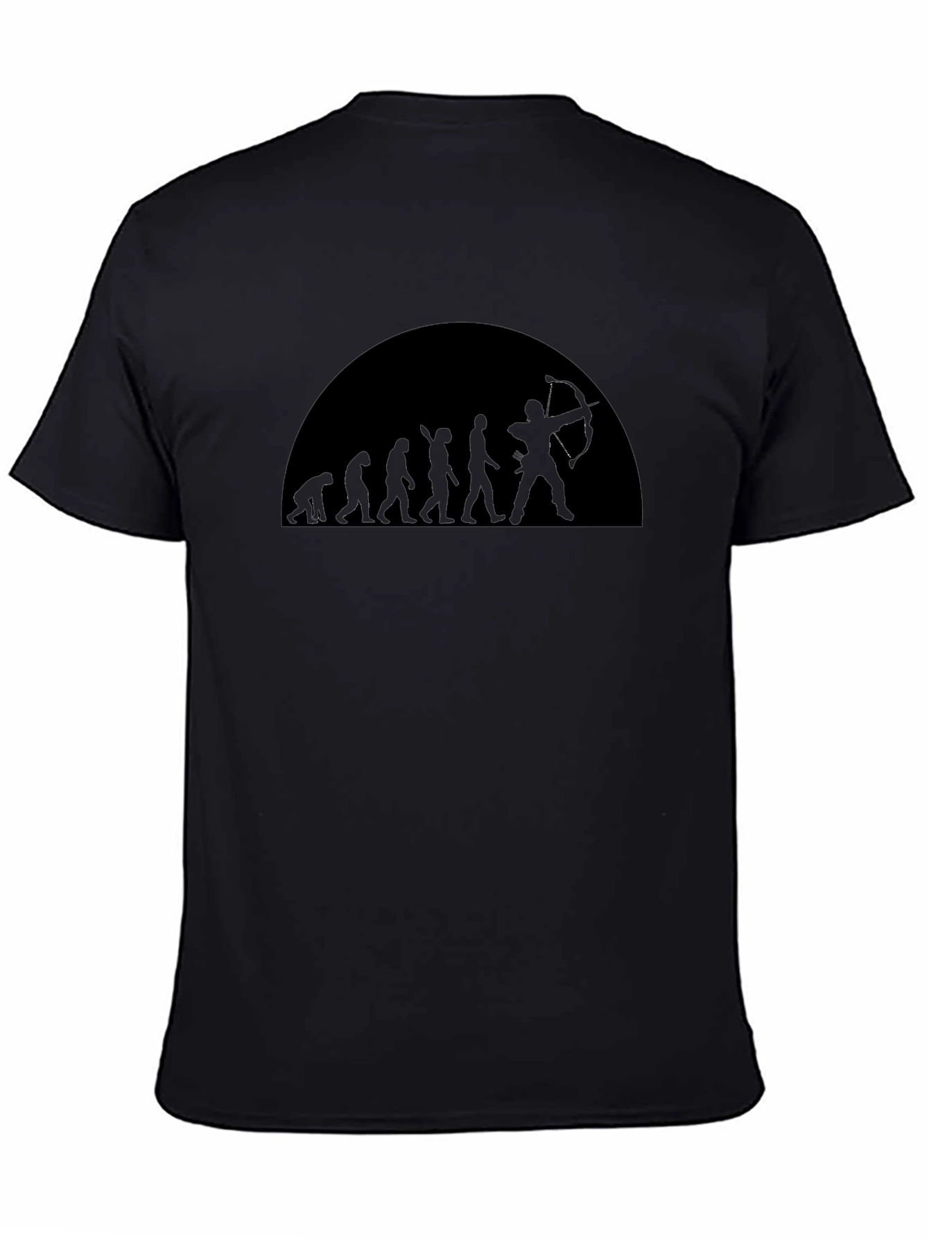 Evolution of Archery T-Shirt - Black Cotton Tee