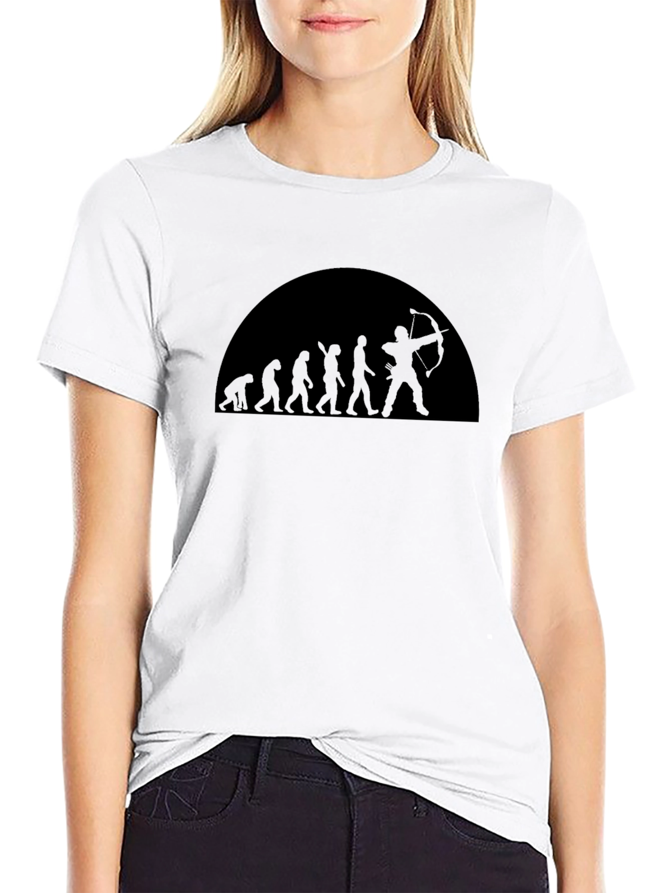 Evolution of Archery T-Shirt - Black Cotton Tee