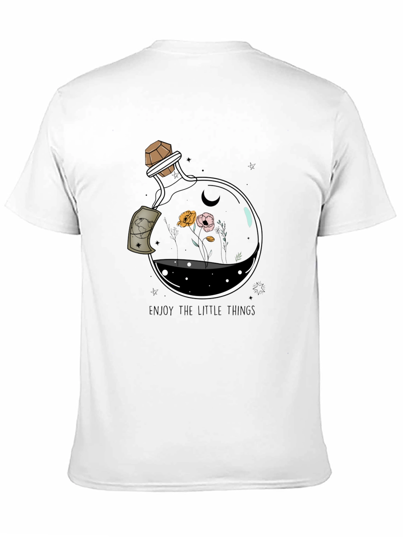 Enjoy the Little Things Graphic Tee - Black