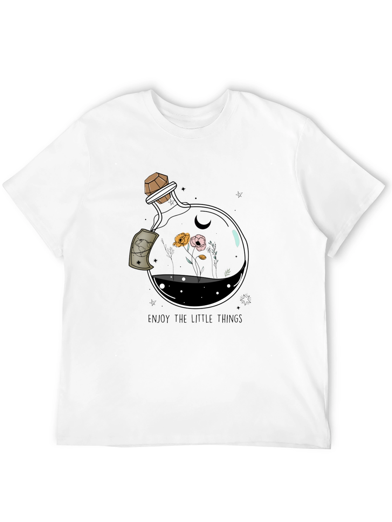 Enjoy the Little Things Graphic Tee - Black