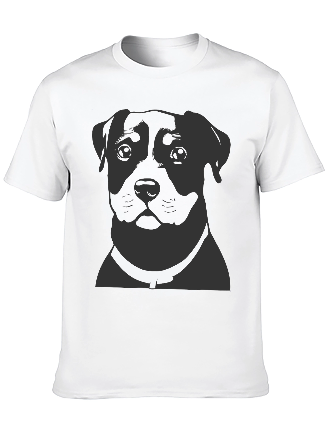 Dog Portrait Graphic Print T-Shirt
