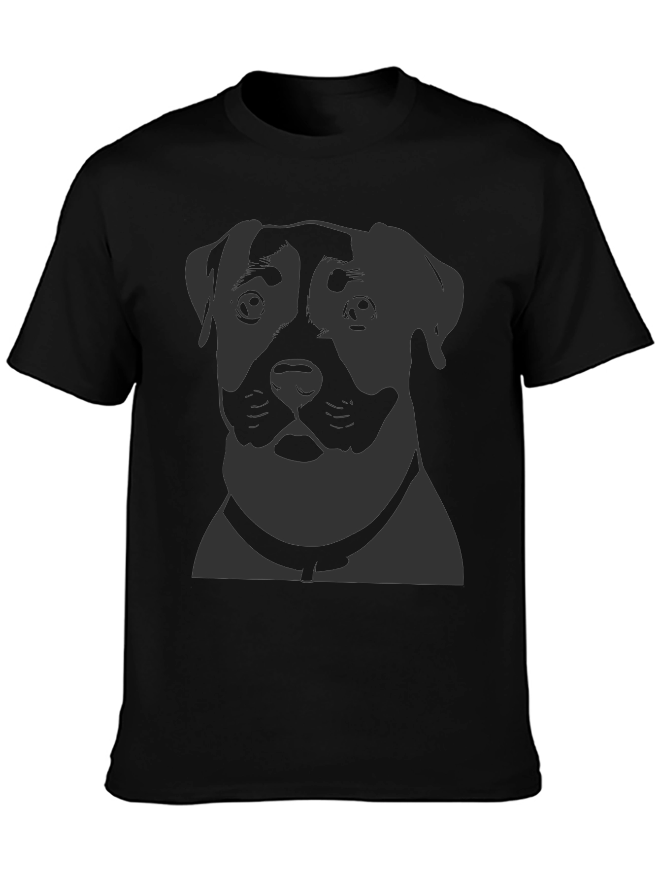 Dog Portrait Graphic Print T-Shirt