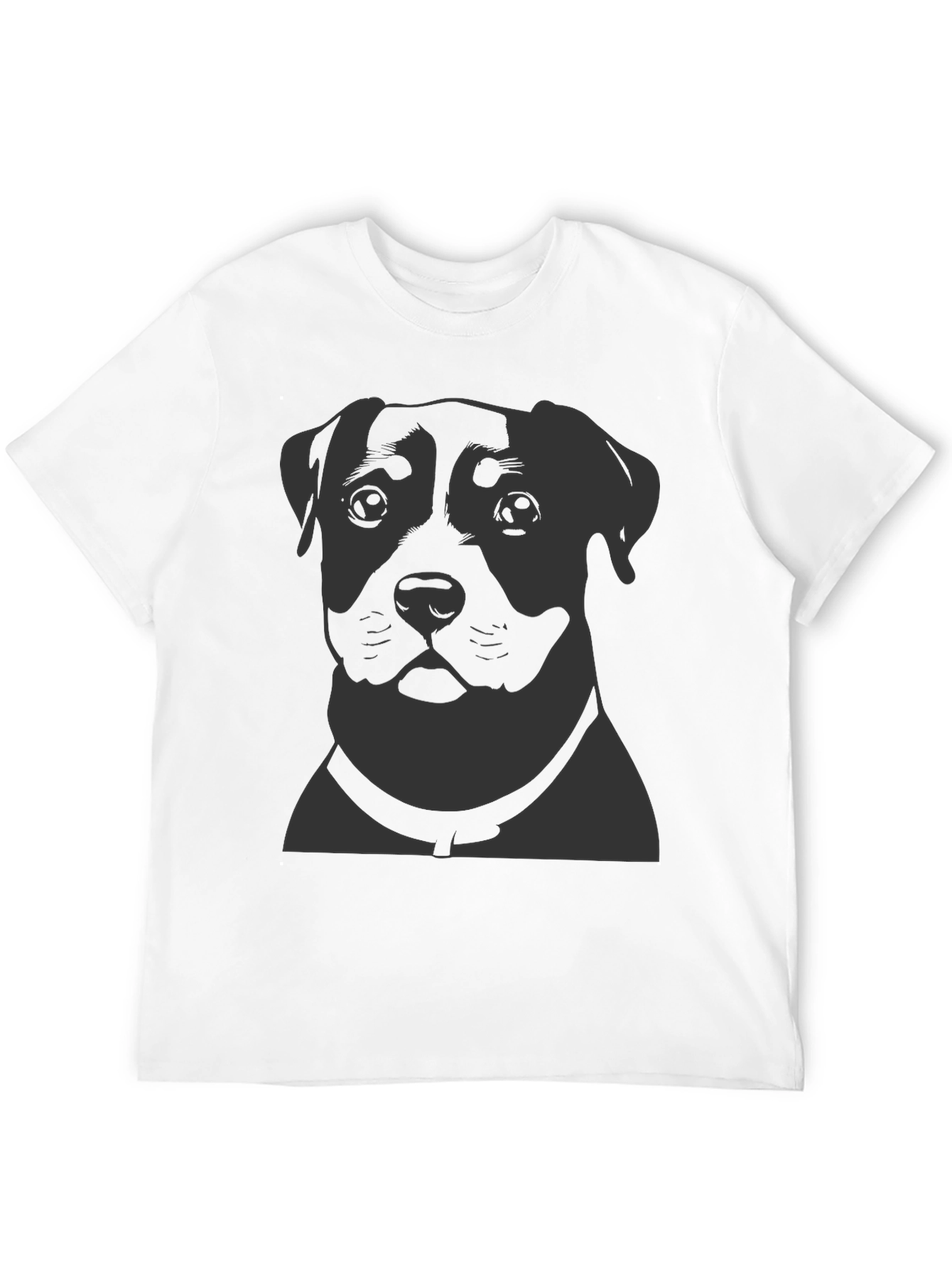 Dog Portrait Graphic Print T-Shirt