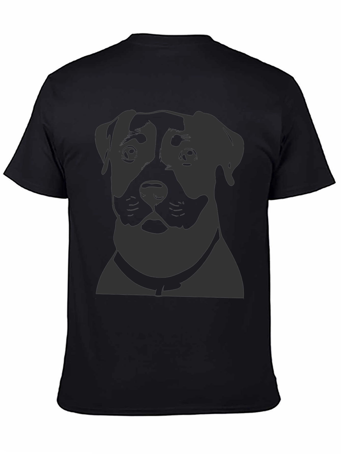 Dog Portrait Graphic Print T-Shirt